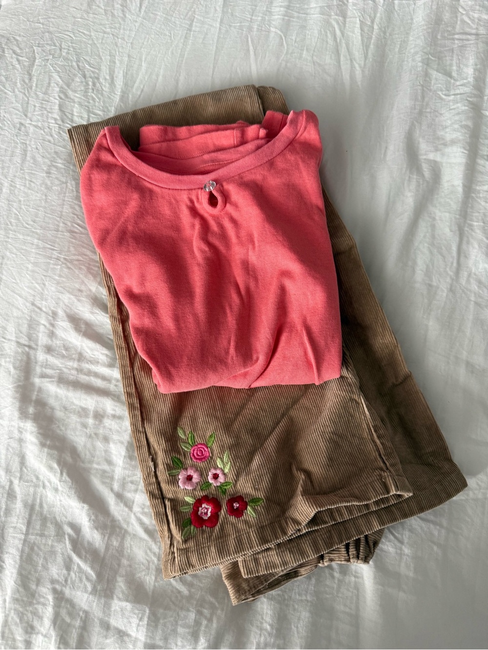 Gymboree Coral Pink Keyhole Sweatshirt